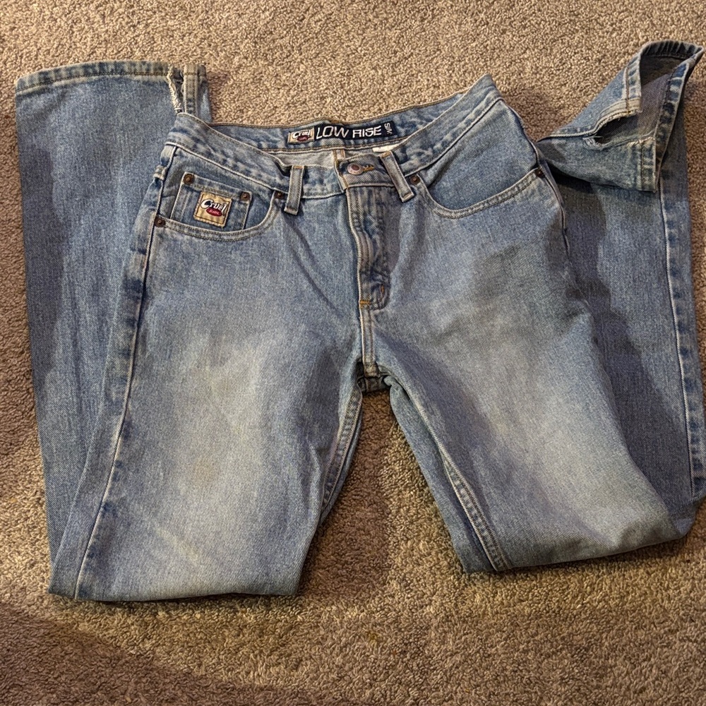 Cruel Girl Denim Blue Straight Leg Jeans